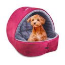 amazon basics Memory Foam Premium Small Size Dog and Cat Cave Pet Bed | for Cats and Kittens |Memory Foam, Length 48 Cm Width 48 Cm Height 40 Cm (S), Wine...