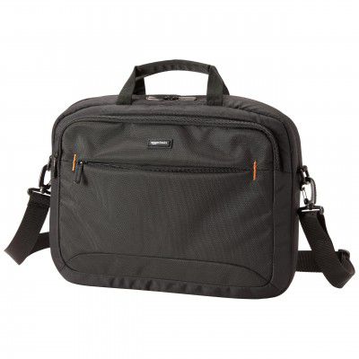 Amazon Basics Messenger Laptop Bag with Handle  (Black)