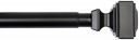 amazon basics Metal 1' Curtain Rod with Square Ends, 36' to 72', Black...