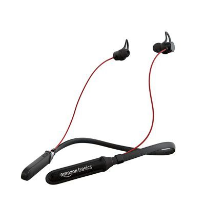 Amazon Basics Bluetooth 5.0 Neckband with Up to 30 Hours Playtime,