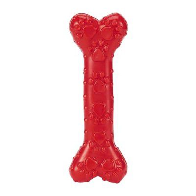 Amazon Basics Non-Toxic Rubber Dog Chew Bone Toy | Puppy and Dog Durable Teething Toy
