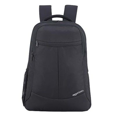 amazon basics Nova 15.6-Inch Laptop Backpack for Office or College (29 L, Black)
