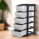 Amazon Basics Plastic 5 Rack Multipurpose Modular Drawer Storage Rack...