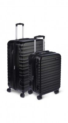 Amazon Basics Polycarbonate Hard 30 cms Luggage (N989_Black)