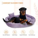 Amazon Basics Polyester XXL Pet Bed with Cushion | Ideal for Big Dogs |110 x 93 x 20 cm...