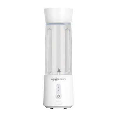 Amazon Basics Portable Blender | 230 Watt Motor, 4000 mAh USB-C Rechargeable Battery | Stainless Steel Blades | 500 ml jar (White)