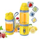Amazon Basics Portable Blender for Juices, Smoothies and Shakes | 700 ml Convertible Jar | 3x1600 mAh Batteries | 1 year Warranty