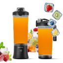 Amazon Basics Portable Hand Blender for Smoothies and Juices...