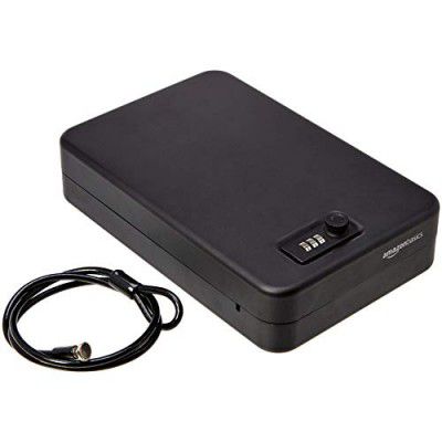 Amazon Basics Portable Security Case Lock Box Safe, Combination Lock, XXL