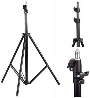 Amazon Basics Portable Tripod Stand with Mobile Phone Holder | 7 Feet
