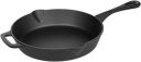 amazon basics Pre-Seasoned Cast Iron Skillet Pan - L (10.25 inch, 2.18 Kgs) - Black...