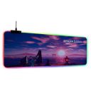 amazon basics RGB Mousepad | Durable Design | Wrist Support...
