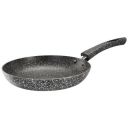 Amazon Basics Rock Induction Bottom Non-Stick Granite Finish Fry Pan (24 cm) | Soft Touch Ergonomic Handles | Scratch Resistant | Dishwasher Safe...