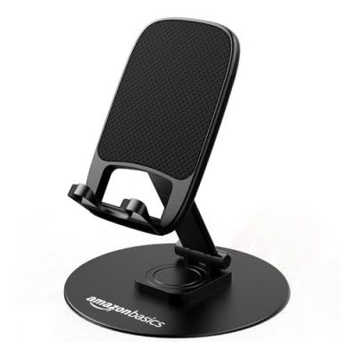Amazon Basics Rotatable and Foldable Tabletop Mobile Stand