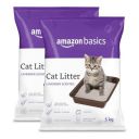 Amazon Basics Scoopable Smart White Bentonite Cat Litter | Lavender Fragrance | Scented Cat Litter | 5Kg - Pack of 2...