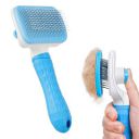 Amazon Basics Self Cleaning Slicker Pet Grooming Brush | Pet Cleaning Tool Suitable for All Pets | Rectangular Shape...