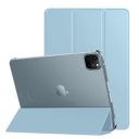 amazon basics Smart Trifold Polycarbonate Hard Matte Back Flip Stand Case Cover for iPad Pro 2nd/3rd/4th Gen 11" (2020/2021/2022),Support 2nd Gen Apple Pencil Charging, Auto Sleep/Wake Case - Sky...