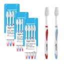 Amazon Basics SoftBristle Sensitive Toothbrush for Adults | 12-Count (4 × 3 Packs)...