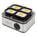 Amazon Basics Stainless Steel Egg Boiler | Measuring Cup | Compact | Dishwasher Safe (Square)...