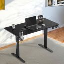 amazon basics Surface Lite Multipurpose Electric Desk | Sit & Standing Desk | Digital Display (Black)...