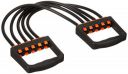 amazon basics Symactive Natural Rubber Chest Expander With Adjustable Toning Tubes...