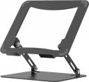 amazon basics Tabletop Laptop Stand, Ergonomic Adjustable & Ventilated Metal Riser Holder for Desk Fits Upto 15.6 Inch Laptops (Black)...