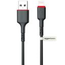 amazon basics Tpe Usb Lightning Charging And Data Sync Cable,For Iphone 14,13,12,11,X,8,7,6,5,Ipad,Air,Pro,Mini (102cm, Black)...