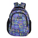 Amazon Basics Trendy and Spacious Dino Theme Kids Backpack | Comfortable Padding | 15 Inches (Blue)...