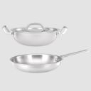 amazon basics Triply Stainless Steel 3 Pc Cookware Set...