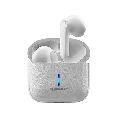 Amazon Basics True Wireless in-Ear Earbuds (White)