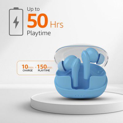 amazon basics TWS in-Ear Earbuds (Light Blue)