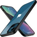 Amazon Basics Ultra Hybrid Polycarbonate, Thermoplastic Polyurethane Camera Protection Back Cover Case for iPhone 13 (Back Transparent - Sides Black)...