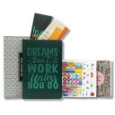 Amazon Basics Undated Planner | Elegant Faux Leather Diary...