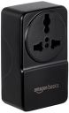 Amazon Basics USB Adaptor with 1 Universal AC Socket and 2 USB Ports (Black)...