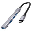 Amazon Basics USB C Hub (4-in-1), Type C Multiport Adapter, up to 5 Gbps Data Transfer High Speed, with 1 x USB 3.0 & 3 x USB 2.0 Ports, for PC, Laptop, MacBook...