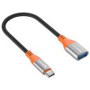Amazon Basics USB Type C to USB 3.0 OTG Cable/Adapter/Connector, Fast Charging/Data Transfer, Speed Upto 4.8 GBPS, Compatible with MacBook Air/Pro, 11/12.9 iPad Pro, 10.9 iPad Air 4, Android Phones...