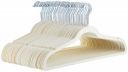 amazon basics Velvet Suit Hangers, 50-Pack, Ivory...
