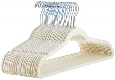 Amazon Basics Velvet Suit Hangers - Black (Set of 30)(Plastic)