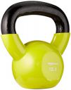 amazon basics Vinyl Kettlebell - 12 Pounds, Yellow...