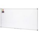 Amazon Basics Whiteboard Drywipe Magnetic with Pen Tray and Aluminium Trim, 180 cm x 90 cm (WxH)...