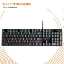 Amazon Basics Wired Gaming Mechanical Keyboard with Outemu Blue Switches and Rainbow LED...
