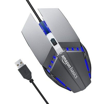 amazon basics Wired Gaming Mouse with RGB LED, DPI Up to 2400