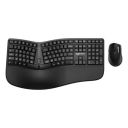 Amazon Basics Wireless Ergonomic Keyboard with Mouse...