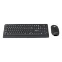 Amazon Basics Wireless Keyboard and Mouse Combo | 12 Months* Battery (Cells Included) | Silent Keys 800/1200/1600 DPI (Black)...