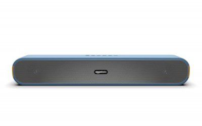 amazon basics X12 16W Bluetooth Soundbar with 1200 mAh Battery | 2X Bass | (Blue)