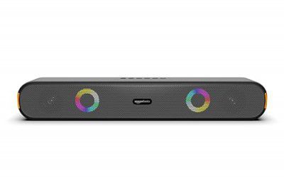 amazon basics X12R 16W Bluetooth Soundbar with 2000 mAh Battery (Black)
