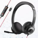 amazon basics Pro Series Wired USB Headset with Mic...