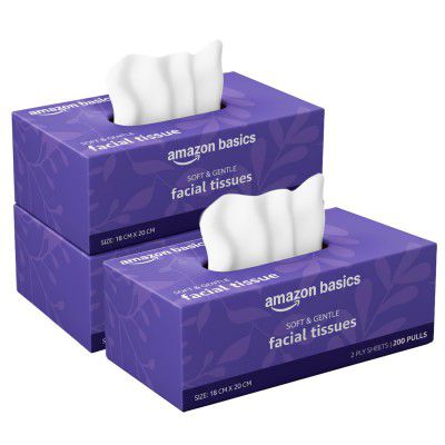 Amazon brand- Amazon Basics 2-Ply Facial Tissue paper 600 pulls