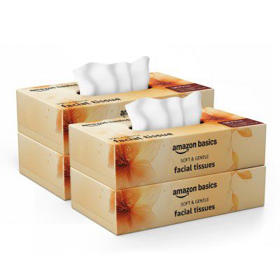 Amazon brand- Amazon Basics 2-Ply Facial Tissue paper 400 pulls 