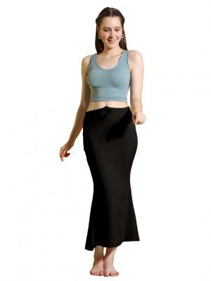 Amazon Brand - Anarva Women Cotton Blended Saree Shapewear Regular Petticoat Skirt For Saree